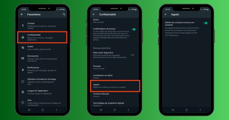 Nouvelle fonctionnalité WhatsApp : Filtrer les appels de numéros inconnus