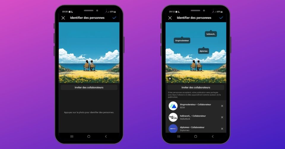 Instagram permet désormais jusqu'à 3 collaborateurs sur une publication